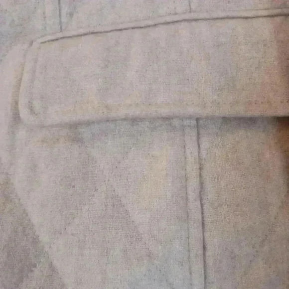 Talbots Oatmeal Quiet Luxury wool quilted lined  blazer. Size 10 - Picture 10 of 13